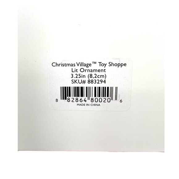 Lenox Christmas Village Toy Shoppe Ornament 3.25" Porcelain Lit Decoration NIB - Picture 11 of 12